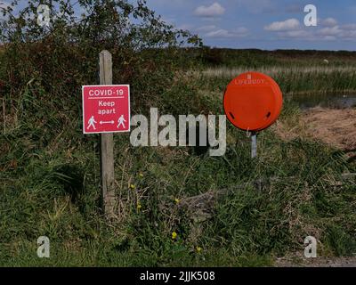 Water's Edge Country Park, Barton upon Humber, Lincolnshire Stock Photo