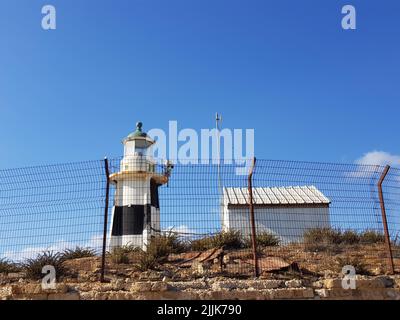 A Lighthouse in Akko (Acre), Israel Stock Photo