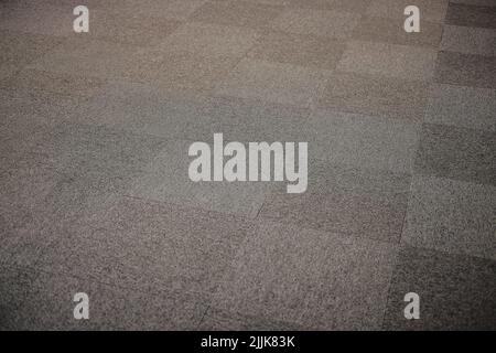A high angle shot of a gray squared floor Stock Photo
