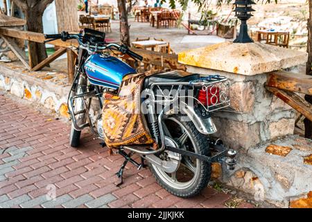 photo of traditional motorcycle in Turkey. Stock Photo