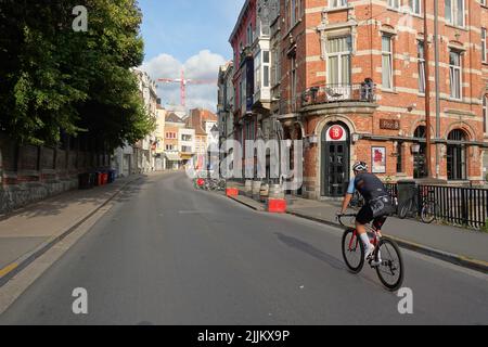 Gent, Verkehrsberuhigung // Gand, Traffic Calming Stock Photo