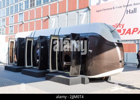 Berlin, Innotrans, SkyWay Seilbahnkonzept Stock Photo