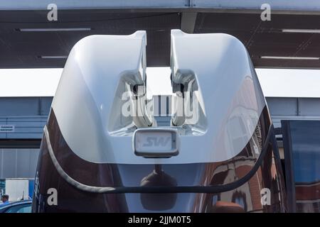 Berlin, Innotrans, SkyWay Seilbahnkonzept Stock Photo