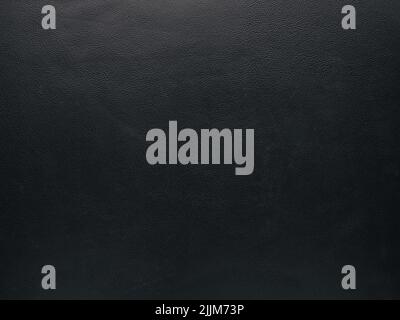 Beautiful texture of a fine black leather surface using as background or header Stock Photo