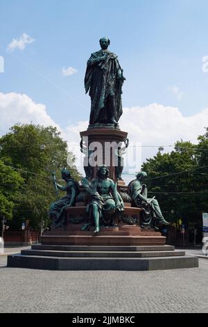 Max Monument in the city centre of Munich in Germany Stock Photo