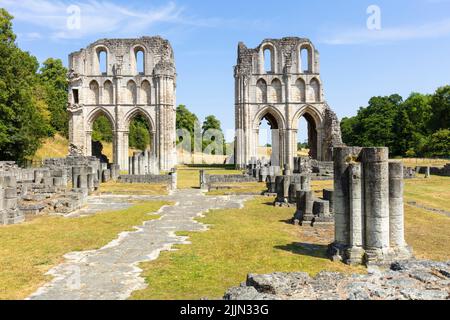 Roche Abbey ruins of an English Cistercian monastery near Maltby and  Rotherham South Yorkshire England UK GB Europe Stock Photo