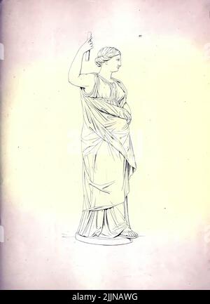 A photo of a19th century vintage illustration of greek-roman mythology and culture Stock Photo