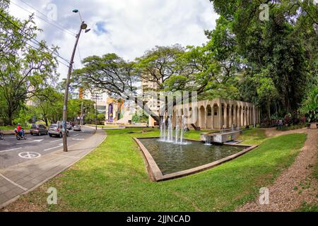 The Fisheye view of the Museum of Modern Art in Cali, Colombia Stock Photo