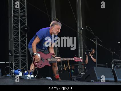 Peter Hook From Peter Hook And The Light Performing Live On Stage In Concert, Day 1 Of Victorious Festival 2021 Stock Photo
