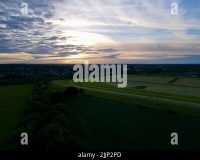 Wetherby Racecourse sunset Stock Photo