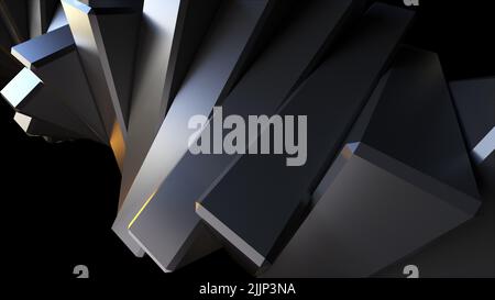 Steel metal. Computer generated 3d render Stock Photo