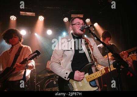 The Lathums band performing live at a concert Stock Photo