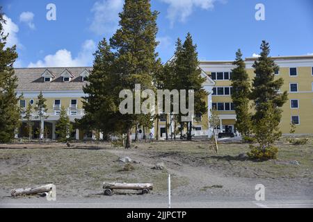 Yellowstone National Park. USA. 5/22/2022.  Lake Yellowstone Hotel. Many people think that the oldest lodge in Yellowstone is the Old Faithful Inn. Stock Photo