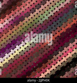 A seamless pattern with colorful weaves Stock Photo