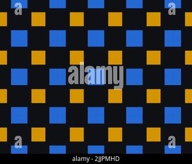 An Illustration of seamless tile pattern in different bright colors Stock Photo