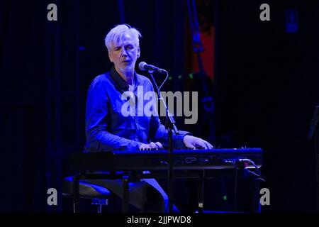 Tony Shanahan during the Concert Patti Smith Quartet, 27th July 2022, Roma Summer Fest 2022,Auditorium Parco della Musica, Rome, Italy Stock Photo