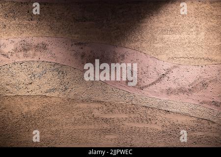 Brown textured wall 3 tone color with shade and light for background and designing Stock Photo