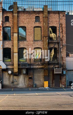 A vertical shot of an old building Stock Photo