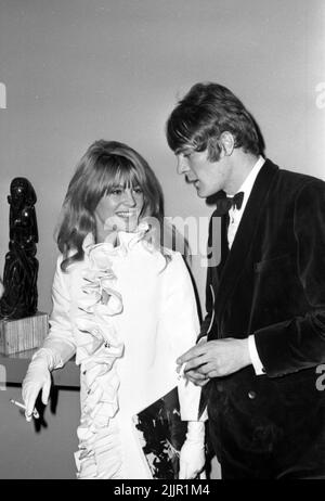 Julie Christie and Don Bessant at the premiere party for Dr. Zhivago in ...