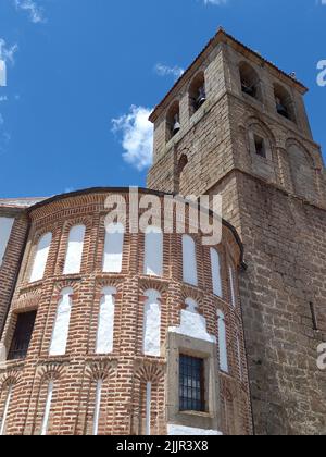 A vertical shot of the historic Parroquia Santa Maria la Mayor building in Spain Stock Photo