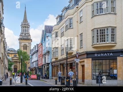 All saints church Turl street Oxford town centre serves as Lincoln college library Oxford England UK Stock Photo