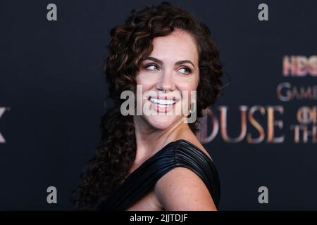 Kate Siegel attending the season one premiere of Netflix's The Haunting