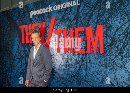 New York, United States. 27th July, 2022. Kevin Bacon attends the 'THEY/THEM' New York Premiere at Studio 525 in New York City. Credit: SOPA Images Limited/Alamy Live News Stock Photo
