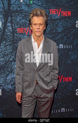 New York, United States. 27th July, 2022. Kevin Bacon attends the 'THEY/THEM' New York Premiere at Studio 525 in New York City. Credit: SOPA Images Limited/Alamy Live News Stock Photo