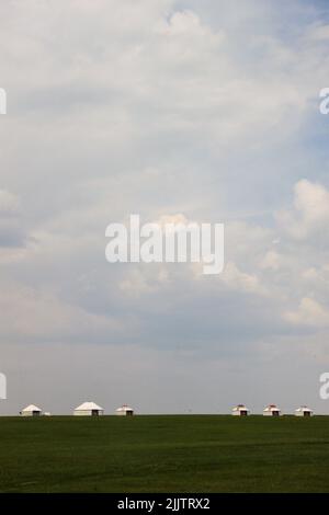 A beautiful view of Xilingol grassland in Inner Mongolia Stock Photo