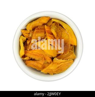 dried mango path isolated on white Stock Photo