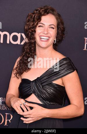 Kate Siegel attends the HBO Original Drama Series "House of the Dragon