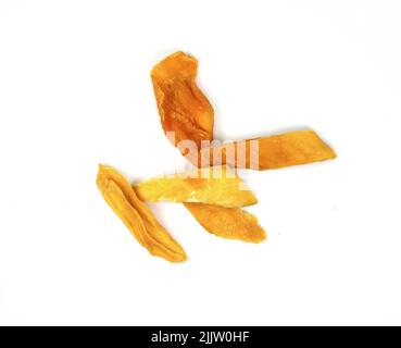 dried mango path isolated on white Stock Photo