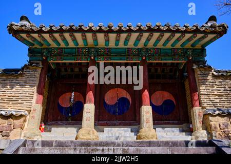 South Korea, North Gyeongsang Province, Andong, the Confucian Academy of Byeongsan Seowon Stock Photo