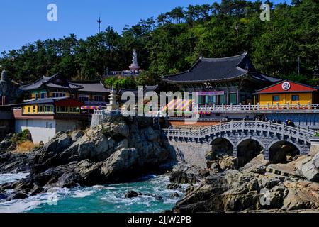 South Korea, South Gyeongsang Province, Busan, Haedong Yonggungsa Temple Stock Photo