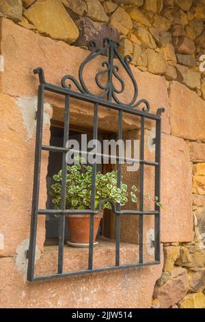 Window. Carmona, Cantabria, Spain. Stock Photo
