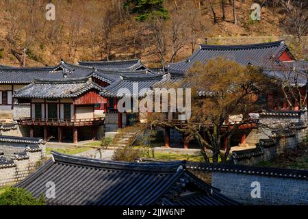 South Korea, North Gyeongsang Province, Andong, the Confucian Academy of Dosan Seowon, Unesco World Heritage Stock Photo