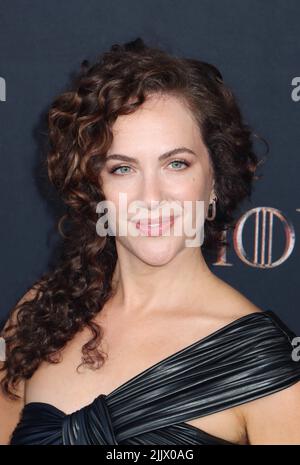 Kate Siegel  07/27/2022 The World Premiere of HBO Original Drama Series 'House of the Dragon' at the Academy Museum of Motion Pictures in Los Angeles, CA. Photo by I. Hasegawa / HNW/Picturelux Stock Photo