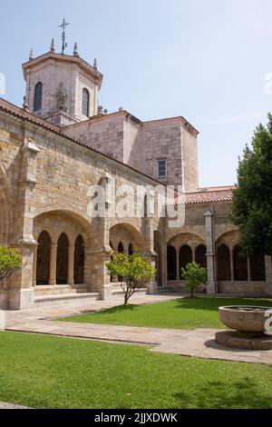 The cloisters Santander Cathedral Stock Photo