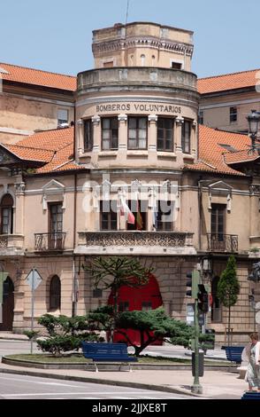 Royal Volunteer Fire Department of Santander Headquarters Stock Photo