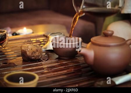 Traditional chinese tea ceremony Stock Photo