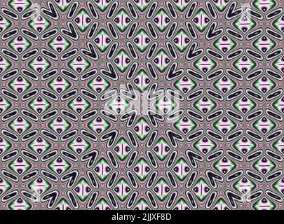 multicolor seamless abstract geometric pattern, repeating symmetrical pattern, texture, design Stock Photo