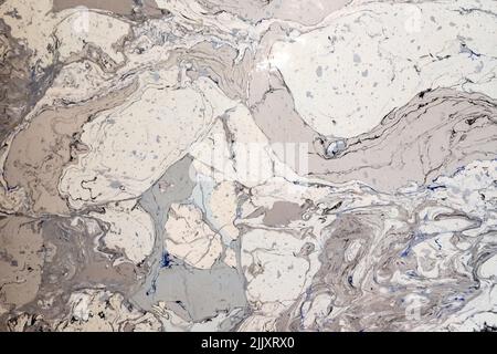 Artificial gray marble pattern, background photo texture, front view Stock Photo