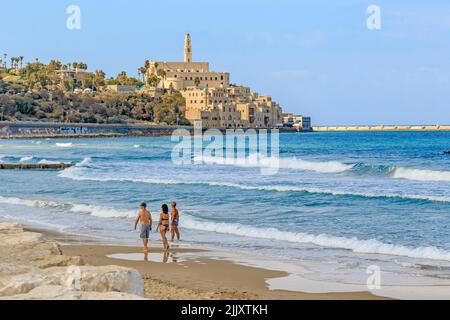 TEL AVIV, ISRAEL - SEPTEMBER 17, 2017: It is a view of the ancient Jaffa town-port. Stock Photo