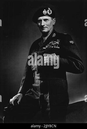Field Marshall Viscount Montgomery of Alamein, Chief, Imperial General Staff. June 19, 1947. (Photo by Pictorial Press). Stock Photo