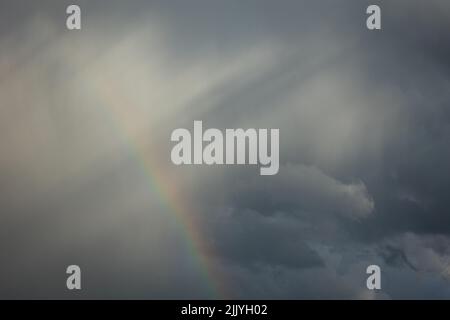 Rainbows In The Skies of Washington Stock Photo