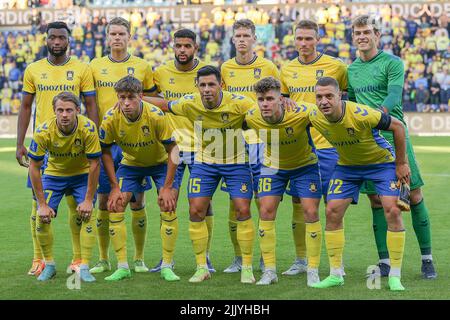 Broendby, Denmark. 28th July, 2022. The starting-11 of Broendby IF seen before the UEFA Europa Conference League qualification match between Broendby IF and Pogon Szczecin at Broendby Stadion in Broendby. (Photo Credit: Gonzales Photo/Alamy Live News Stock Photo