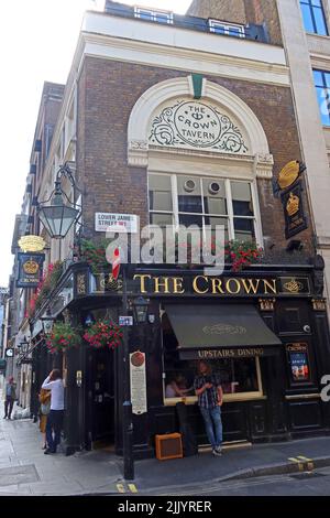 The Crown, a Nicholsons pub, Lower James Street, Soho , London, England, UK Stock Photo