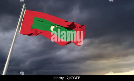 Malawi Flag with Dark Background Stock Photo - Alamy