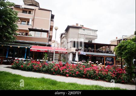 NESEBAR, BULGARIA - June 17, 2021: Streets in Nesebar view. Stock Photo