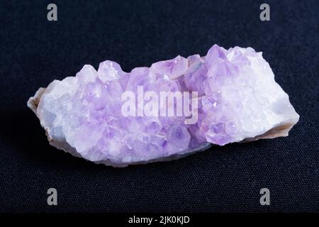 Raw Amethyst Crystal a violet variety of quartz Stock Photo